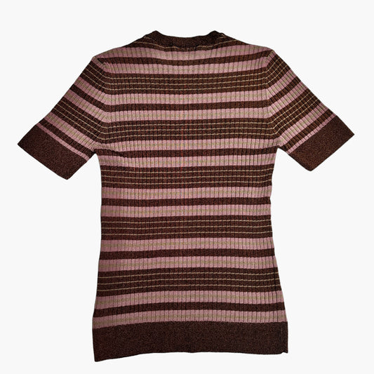 Metallic Stripped Top - S