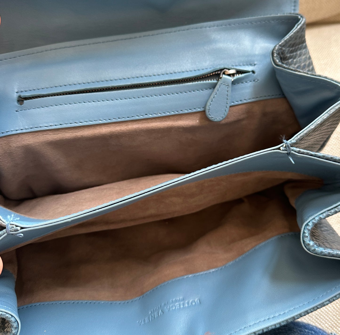 Blue Phyton Clutch