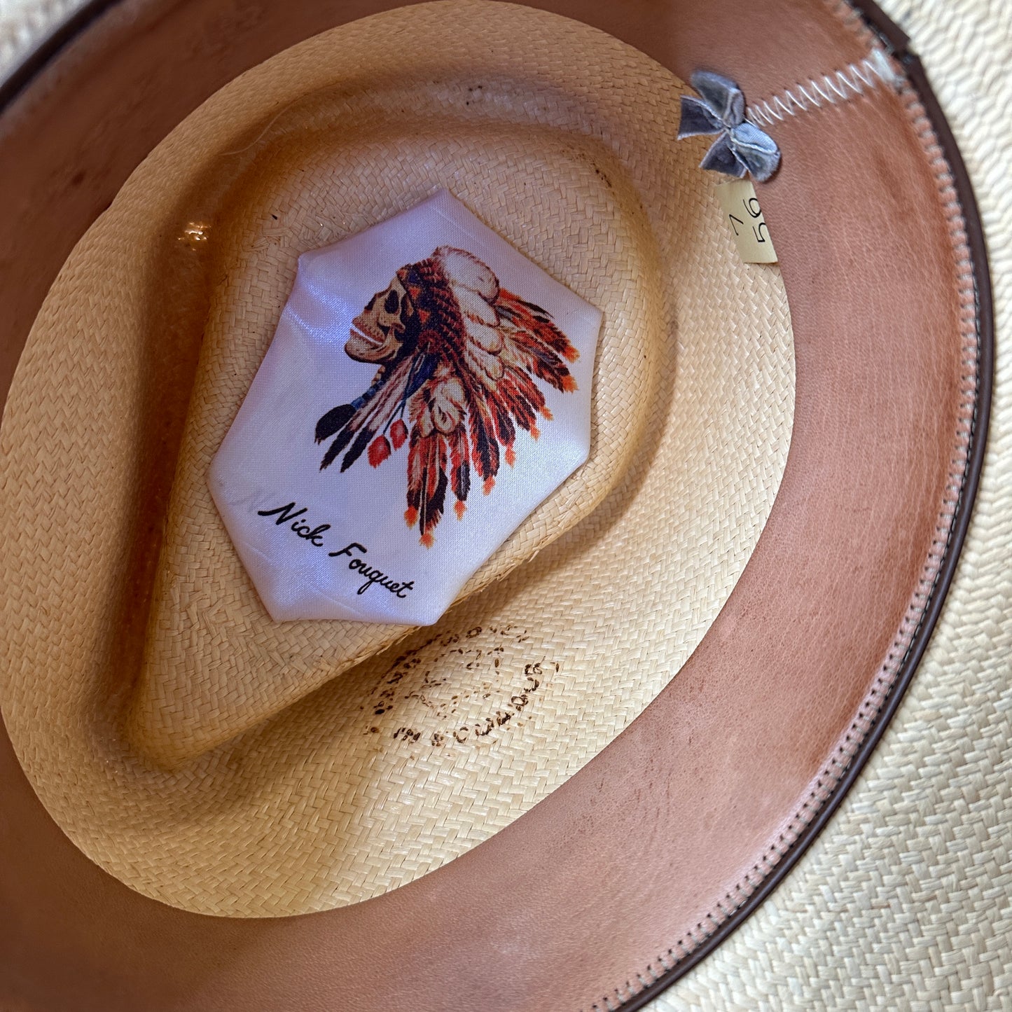 Natural Raffia Hat - 56