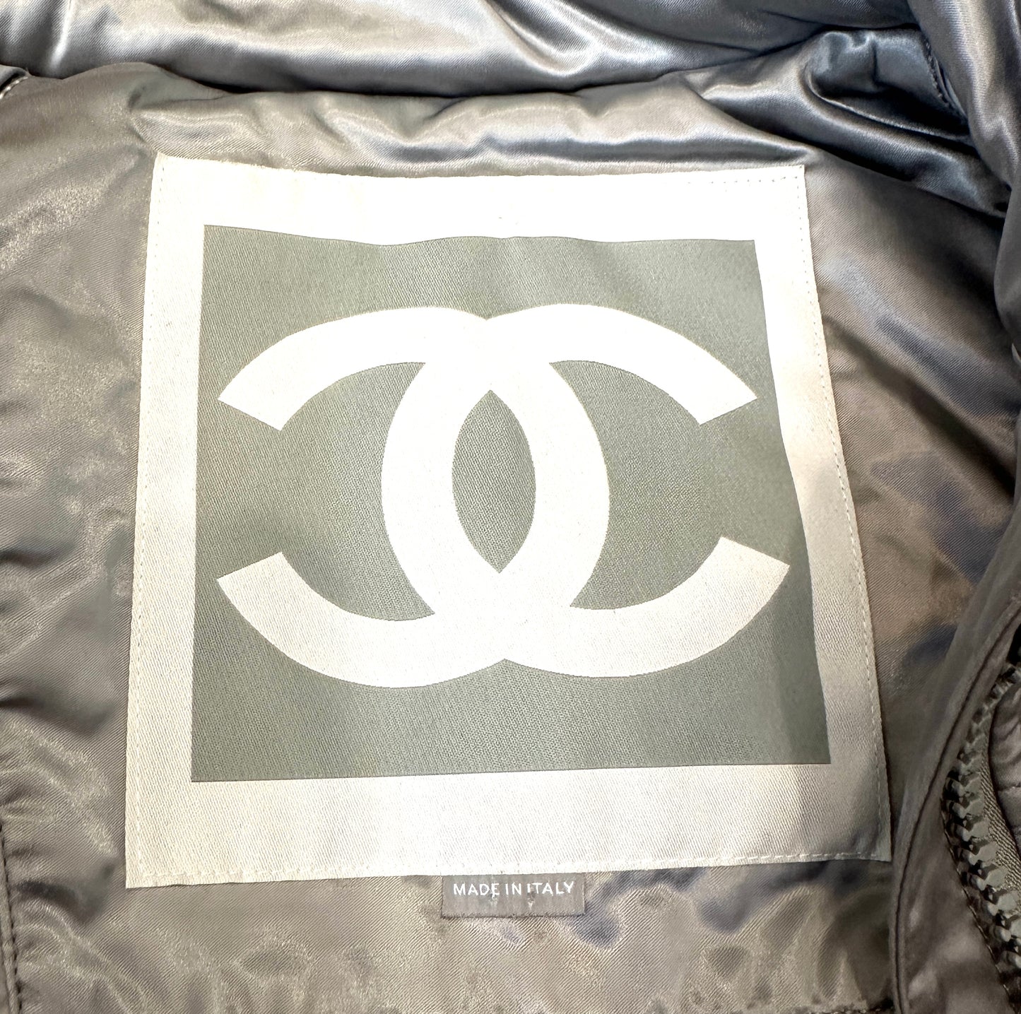 Silver Bomber Jacket - M/L
