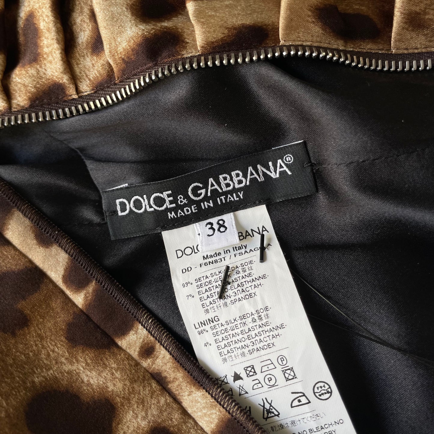 Leopard Silk Dress - XS