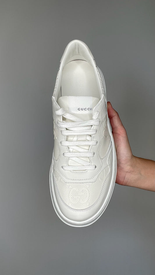White Logo Sneakers - 10.5