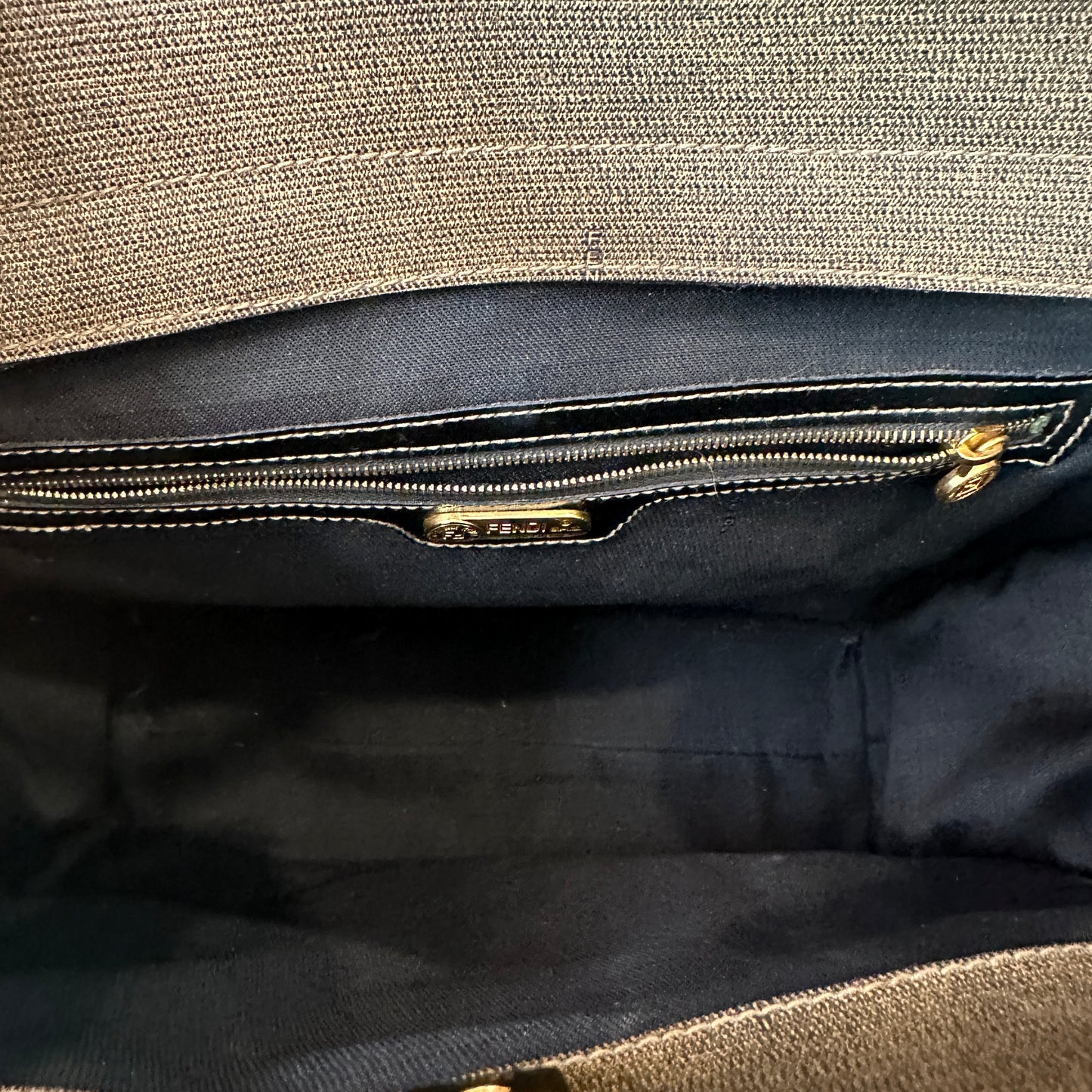 Brown Logo Tote