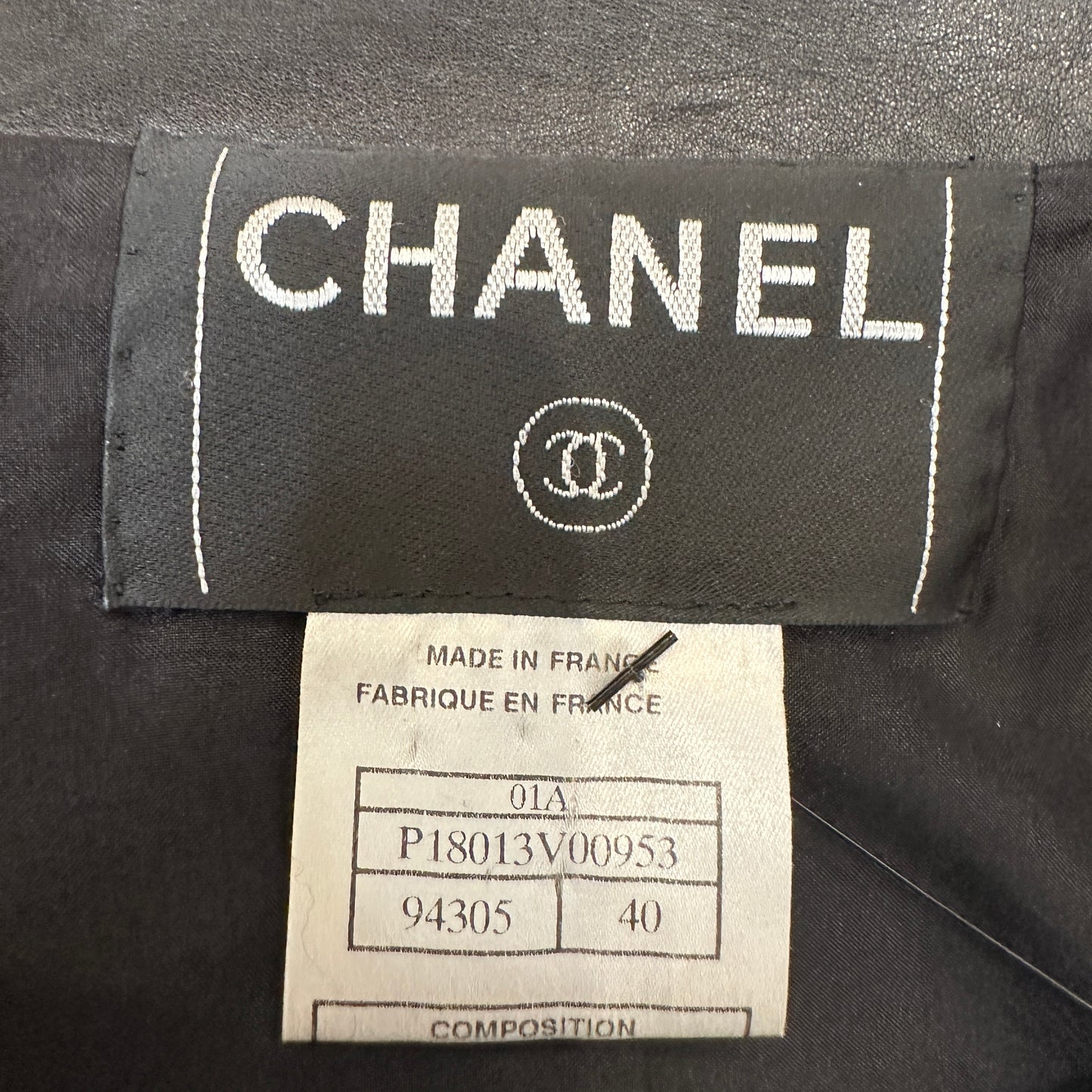 Black Vintage Leather Jacket - S/M