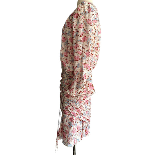 Pink Floral Dress - M