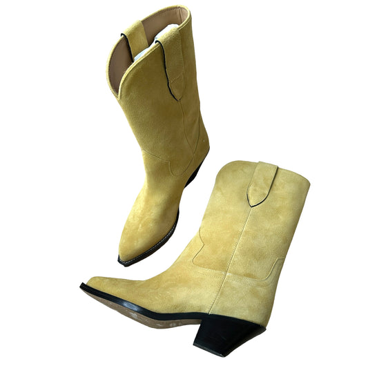Suede Cowboy Boots - 8