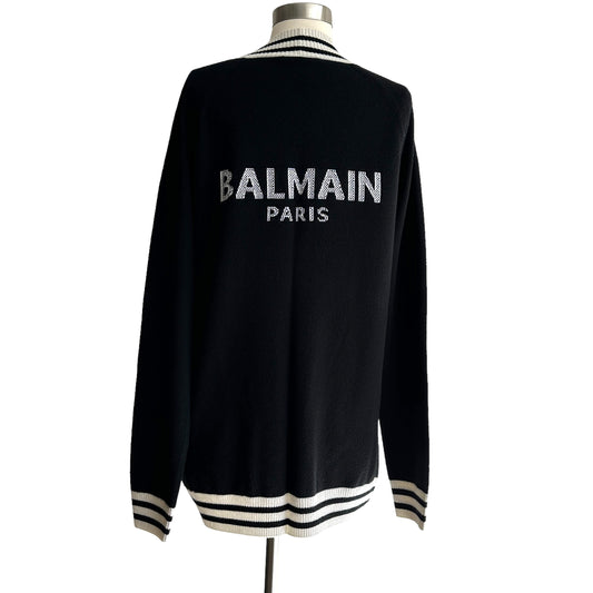 Oversized Logo Cardigan - M