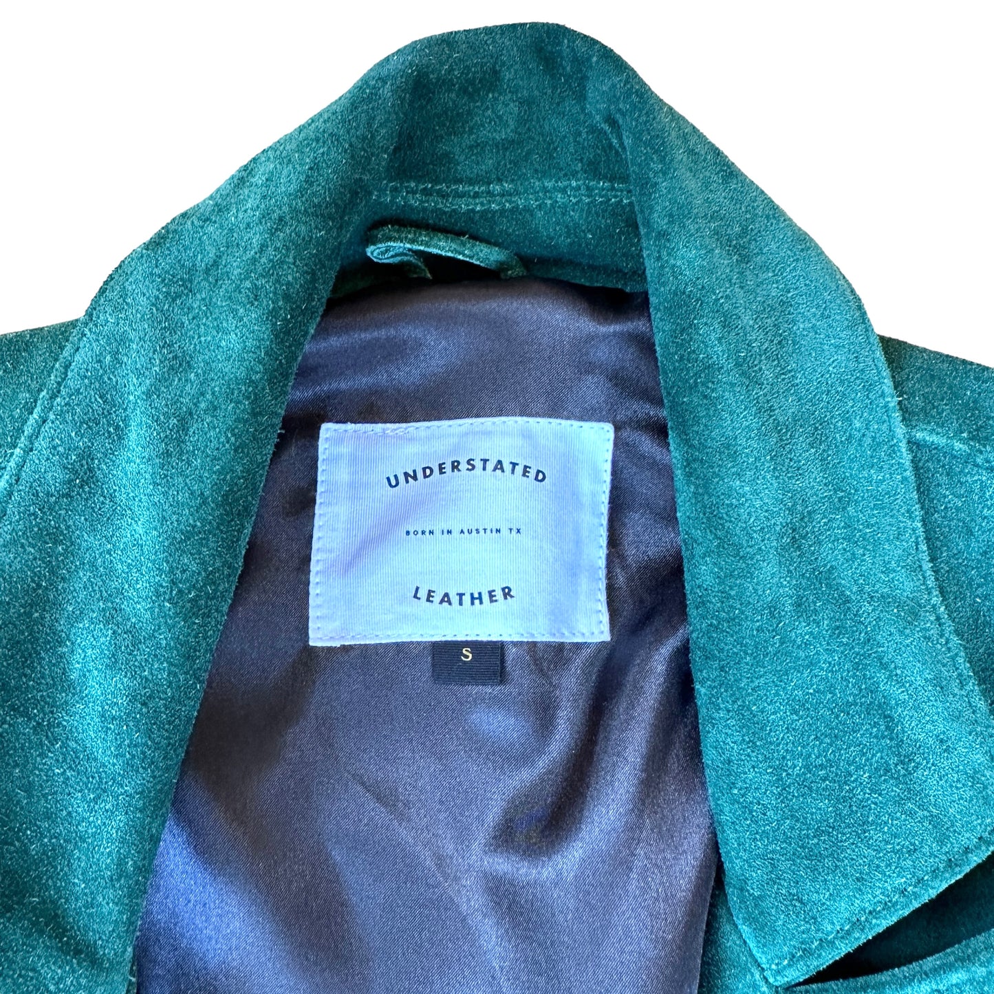Green Suede Peace & Love Jacket - S