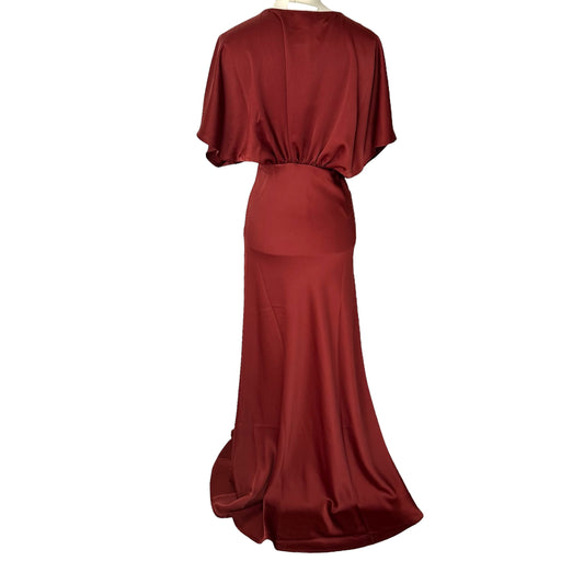 Deep Copper Long Dress - S