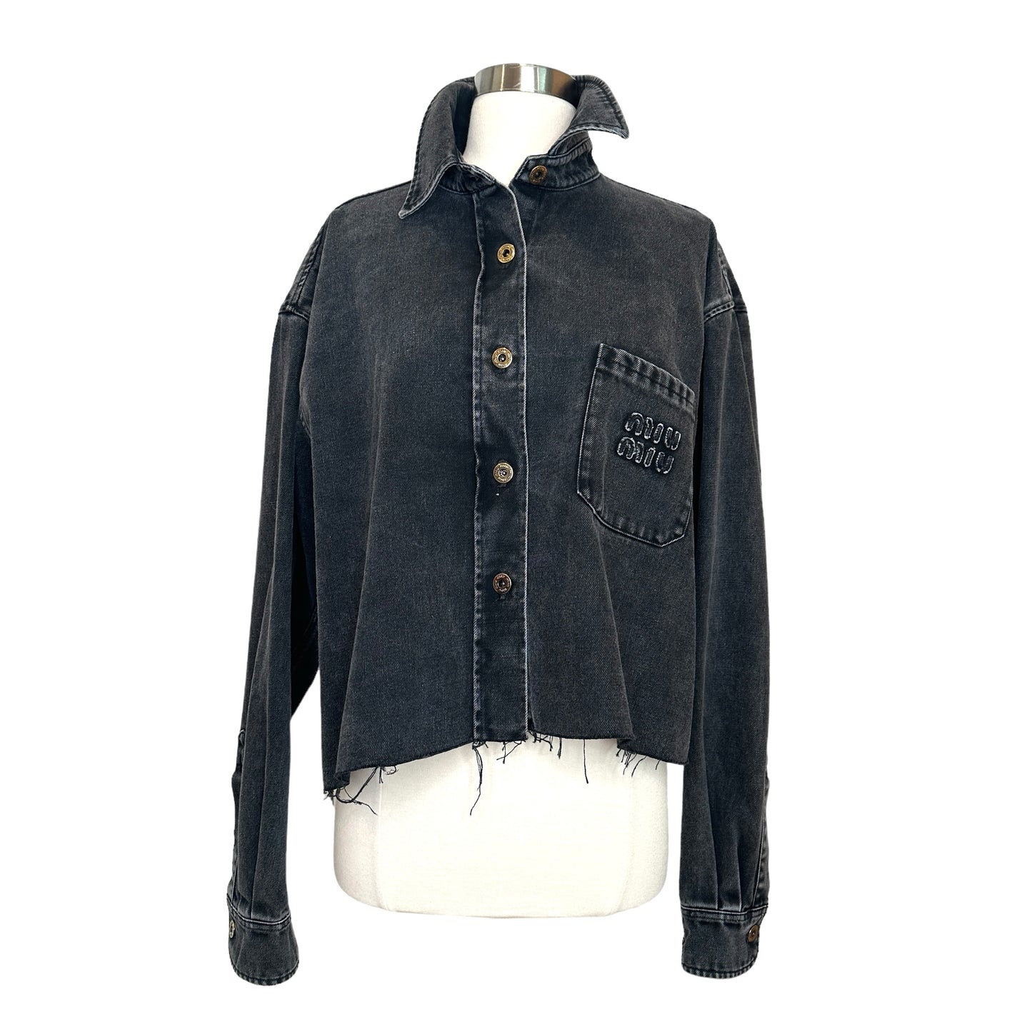 Back Denim Logo Shirt - L