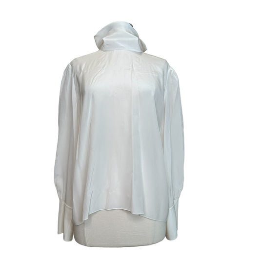 Ivory Silk Blouse - XL
