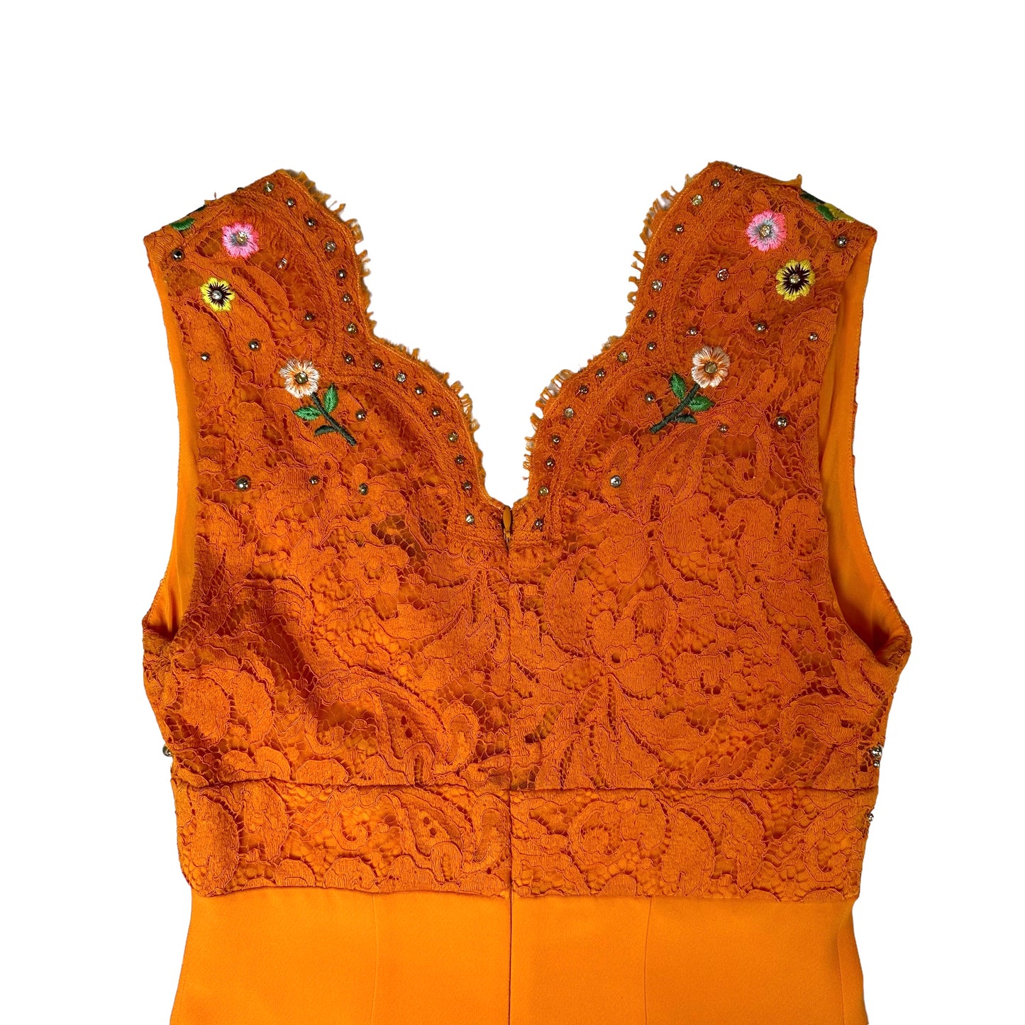 Orange Laced Dress - S