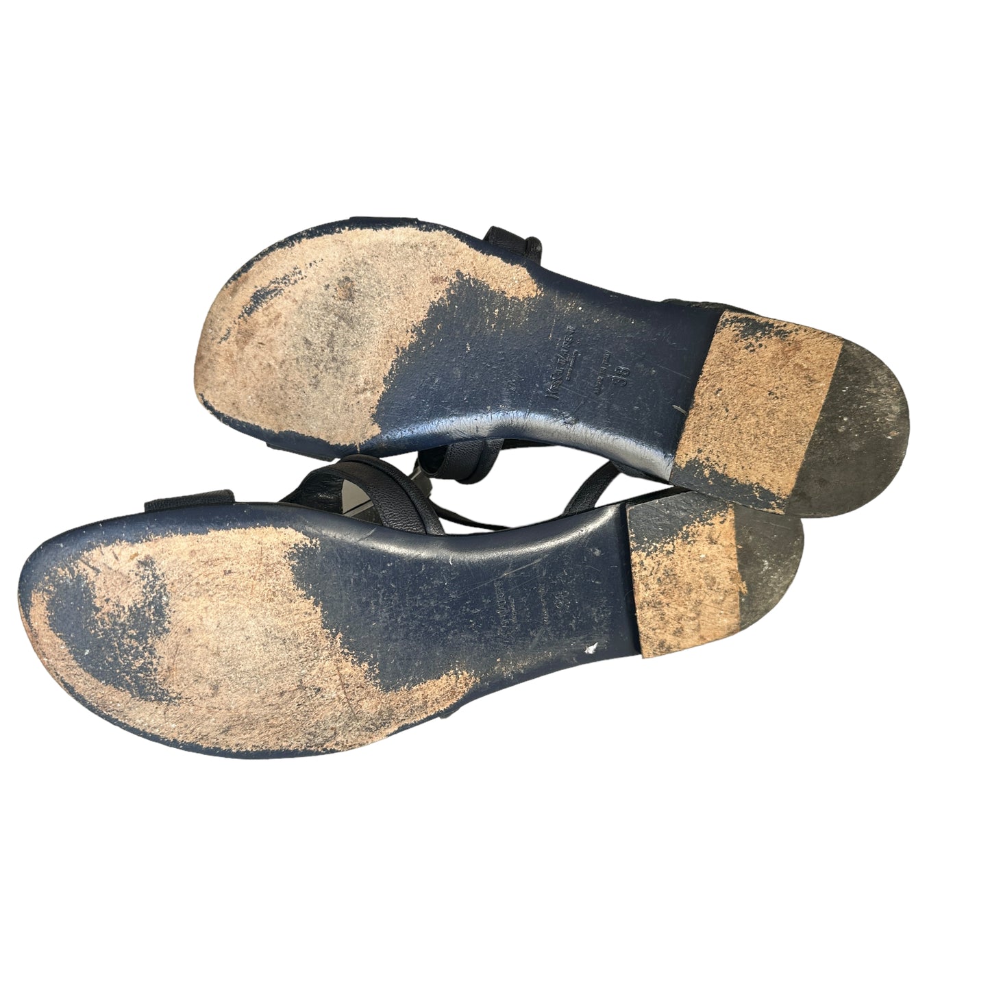 Navy Logo Sandals - 8