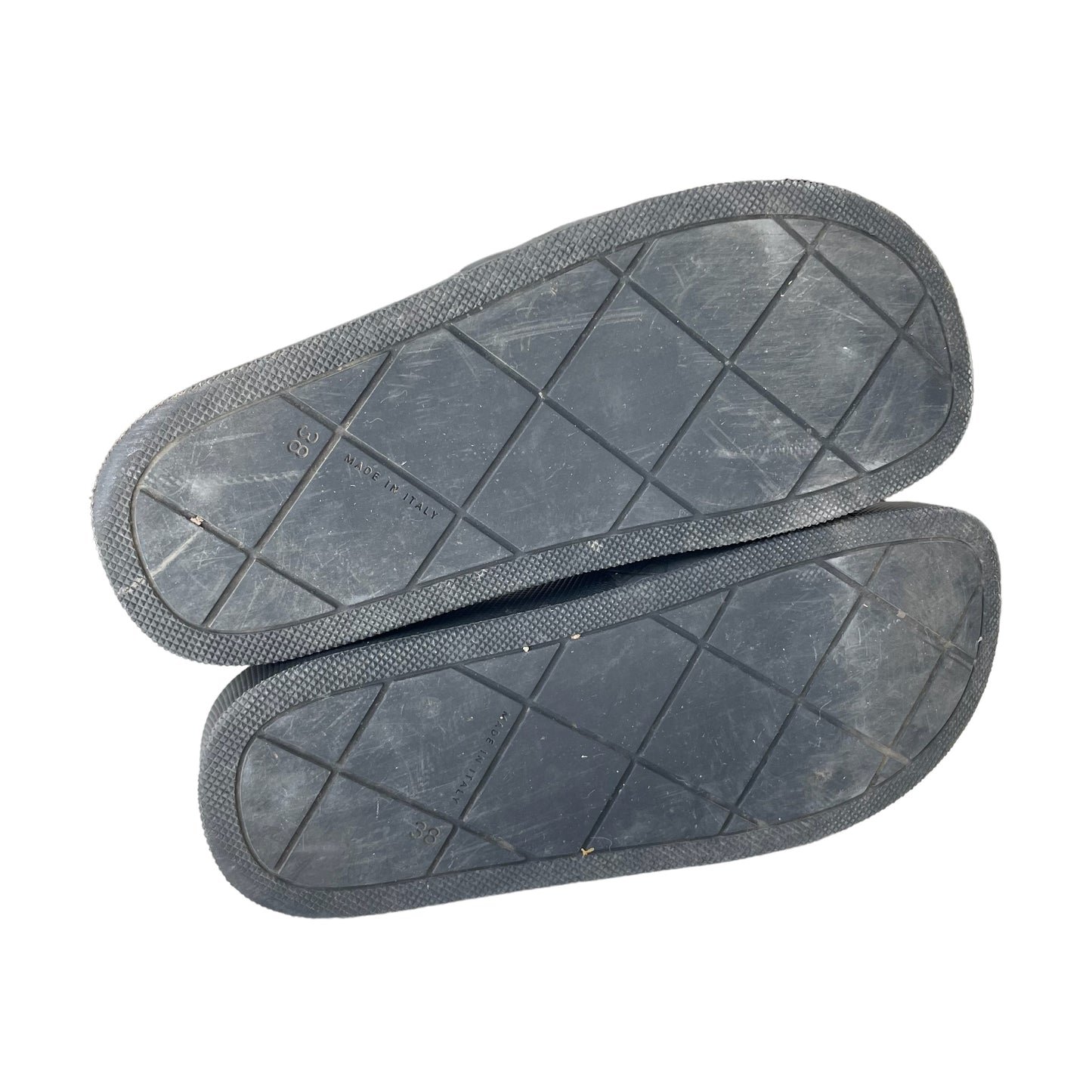 Black Rubber Slides - 8
