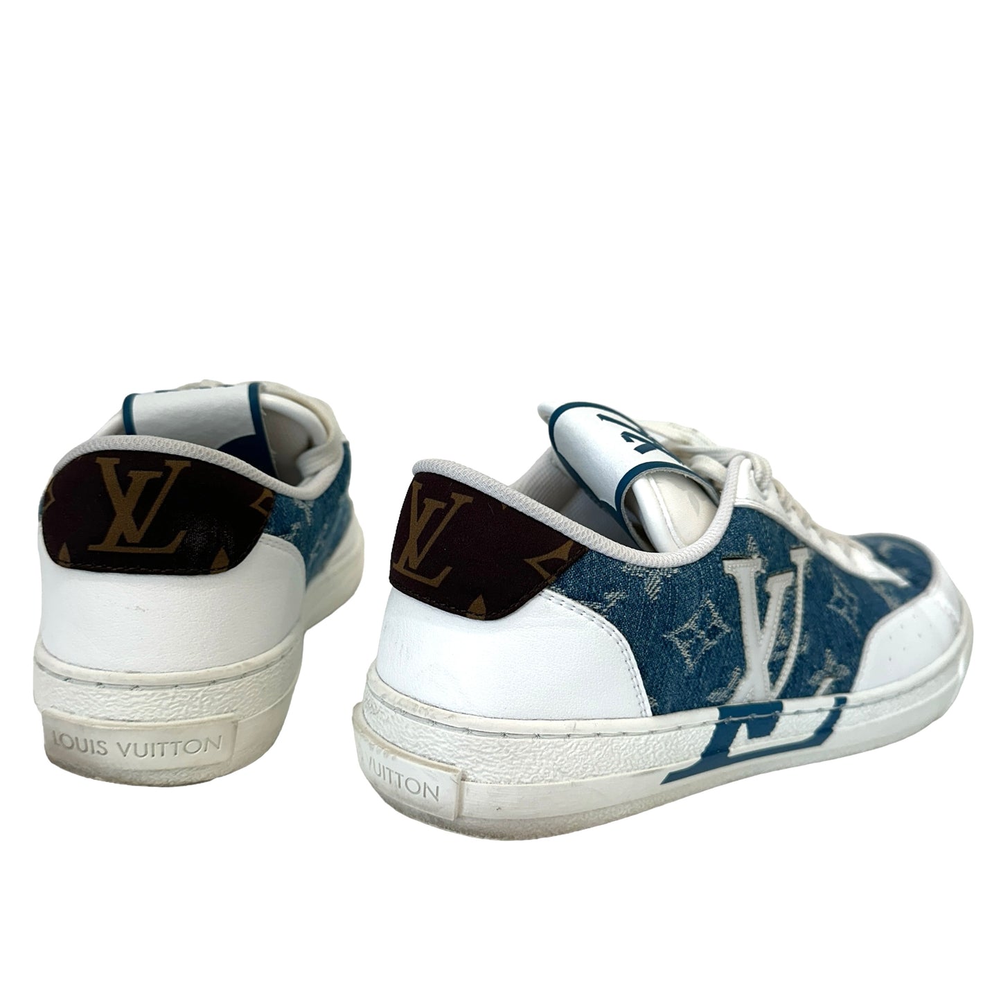 Denim Monogram Sneakers - 8