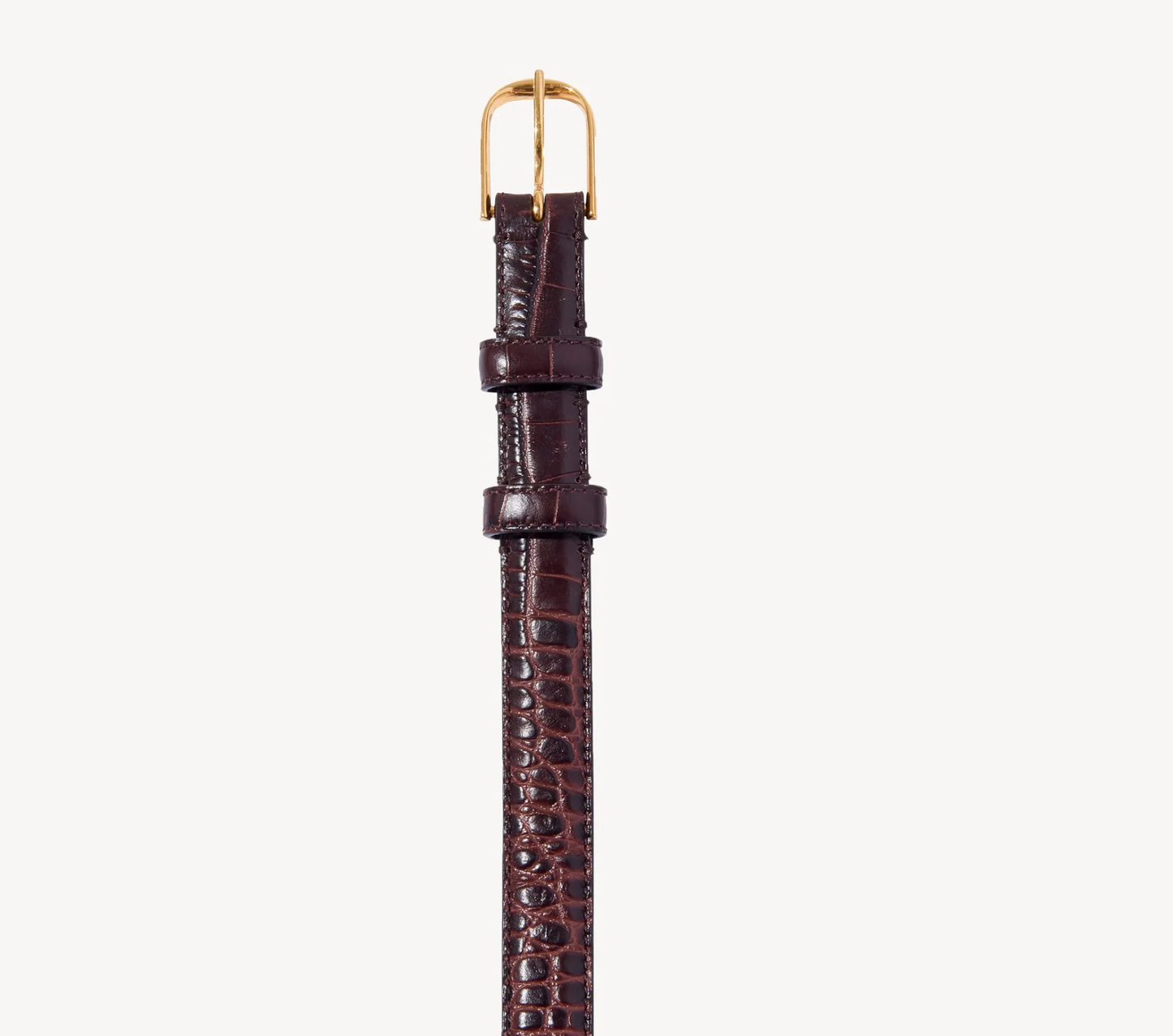 Croc Embossed Belt - S