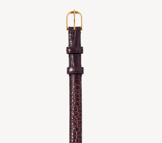 Croc Embossed Belt - S