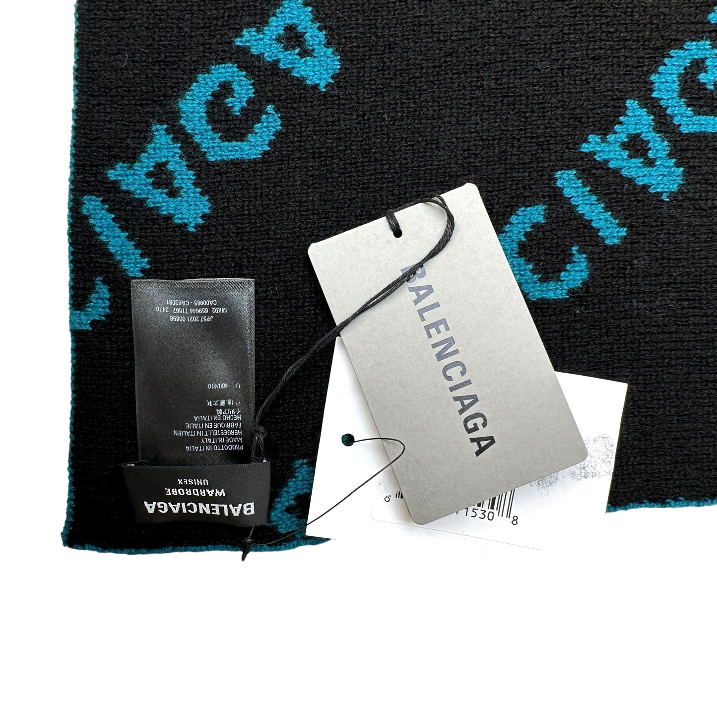 Logo Wool Scarf NWT