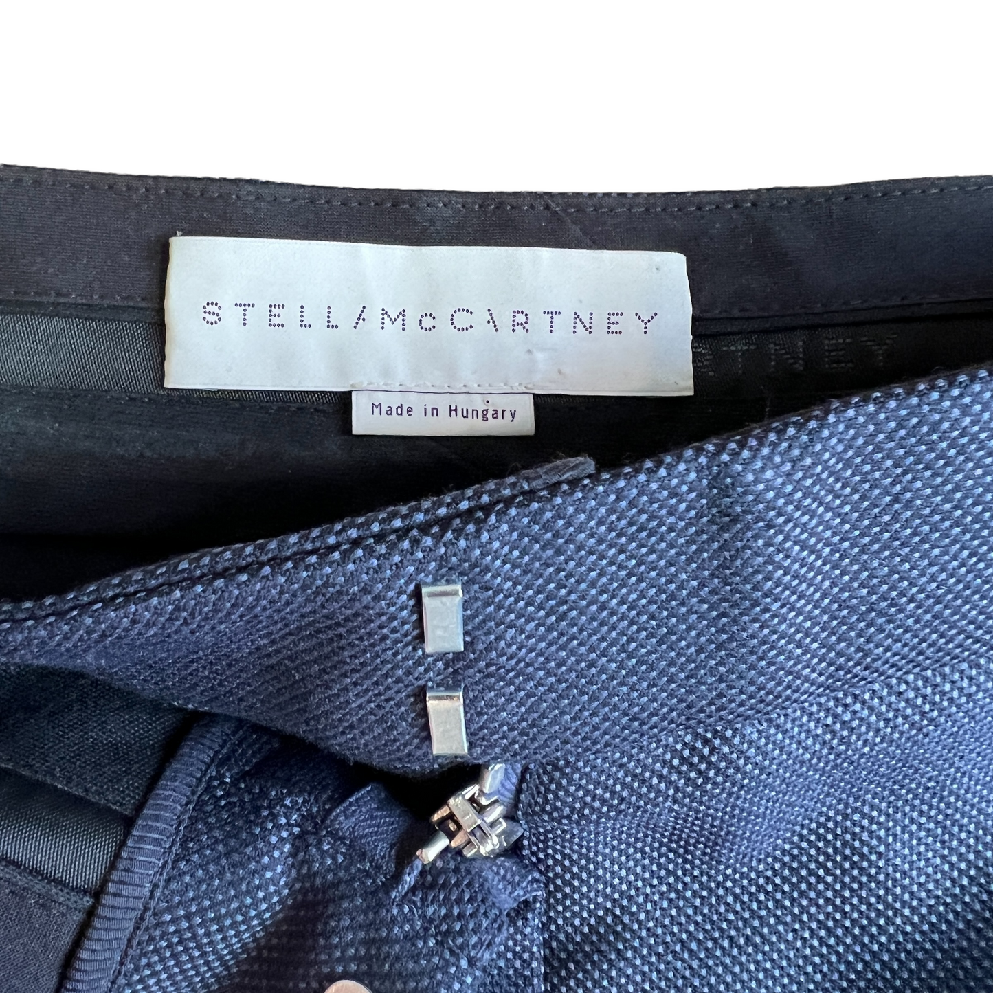 Wool Navy Pants - S