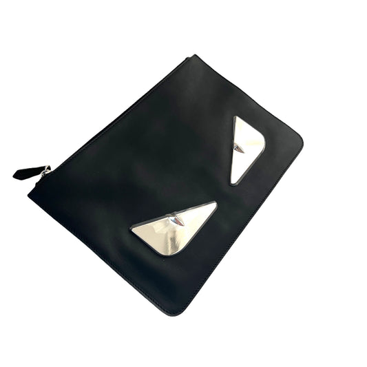Black Leather Clutch