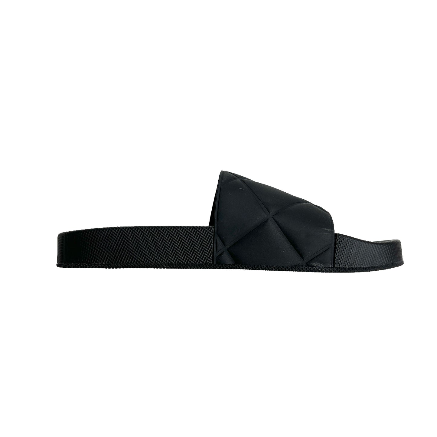 Black Rubber Slides - 8