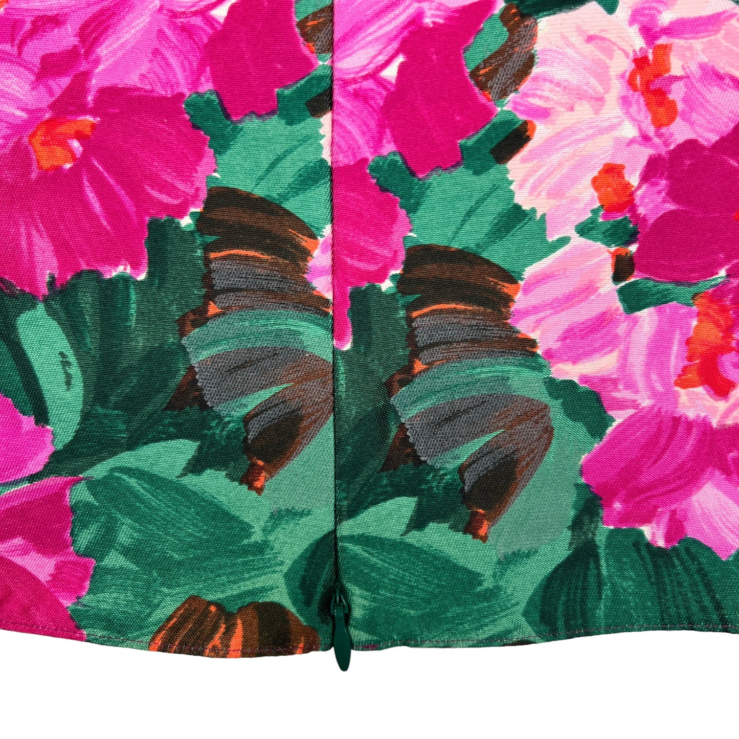 Floral Silk Top - M