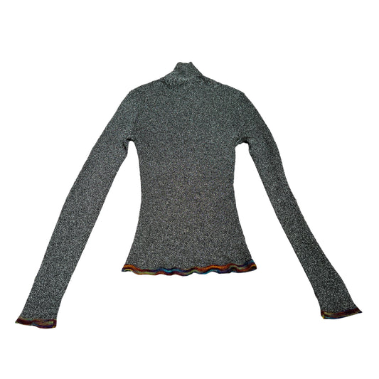 Metallic Silver Top - XS