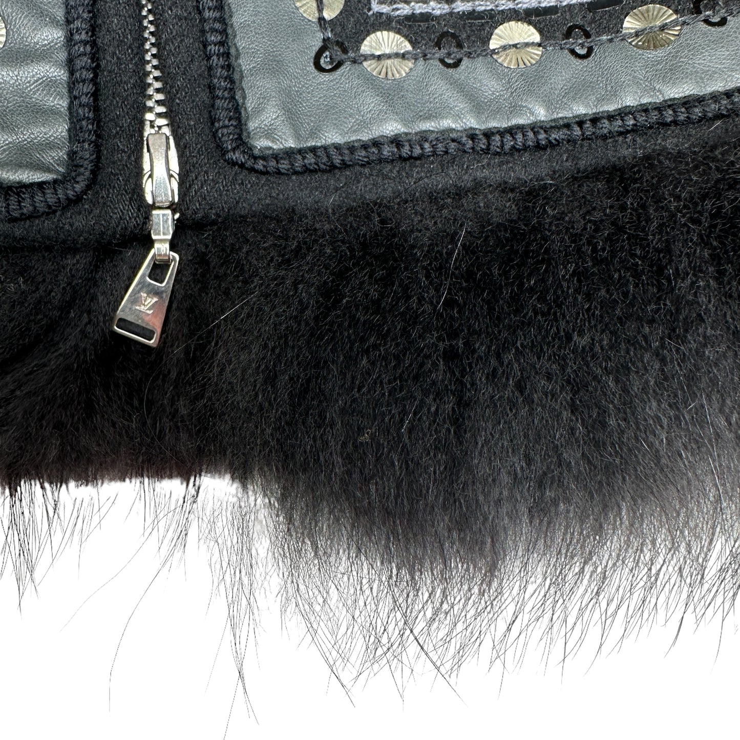 Fur Coat w/Sequins - S/M