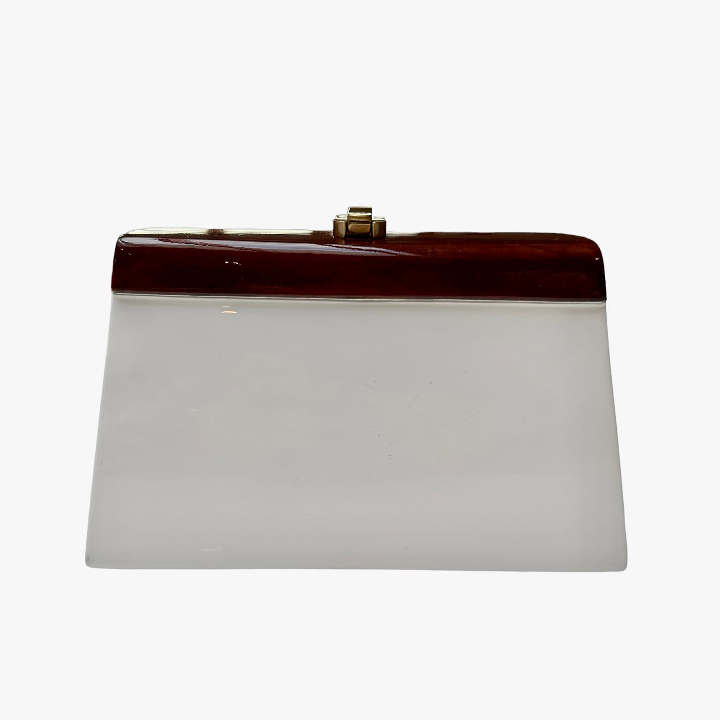 White & Acajou Wood Bag