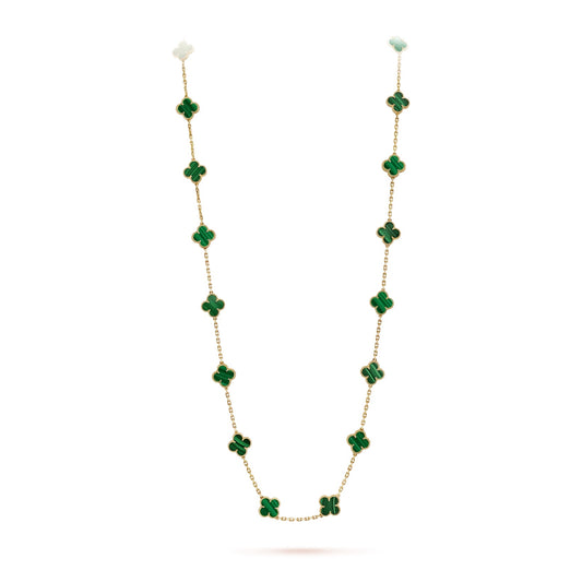 Vintage Alhambra long necklace, 20 motifs