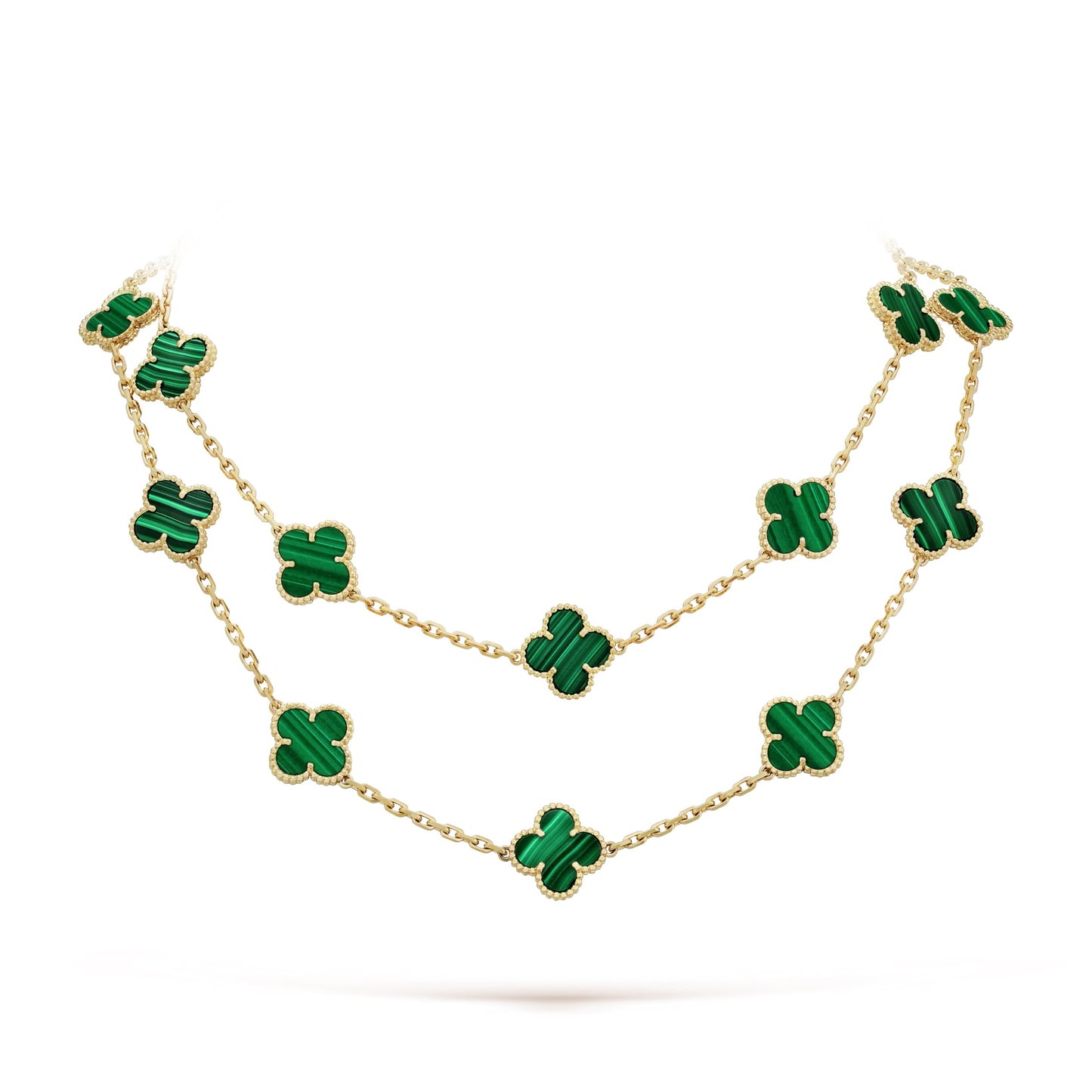 Vintage Alhambra long necklace, 20 motifs
