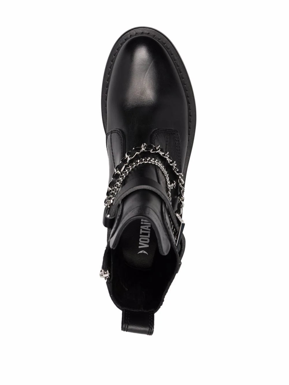 Chain Leather Boots - 7