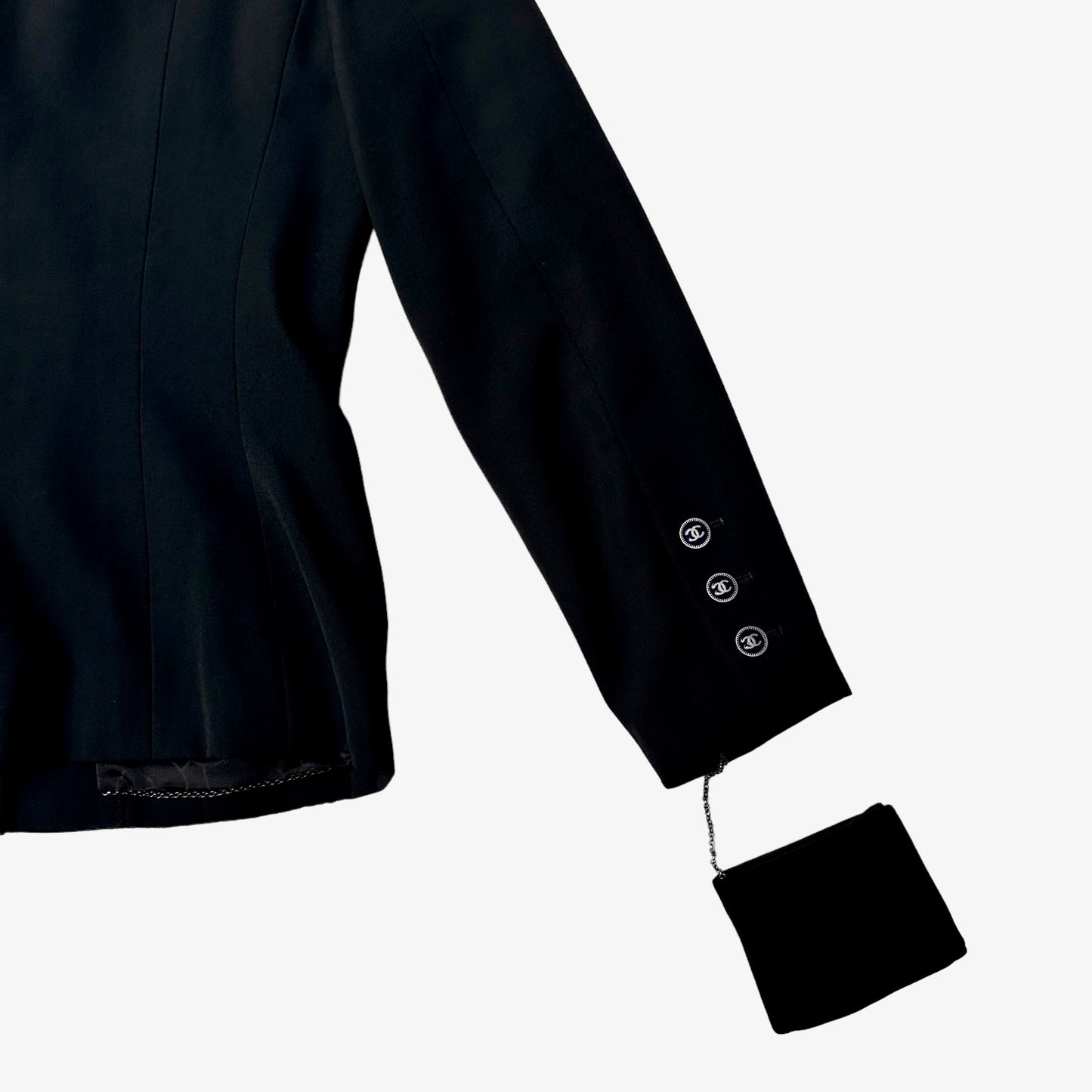 Chanel Black Biker Blazer - S