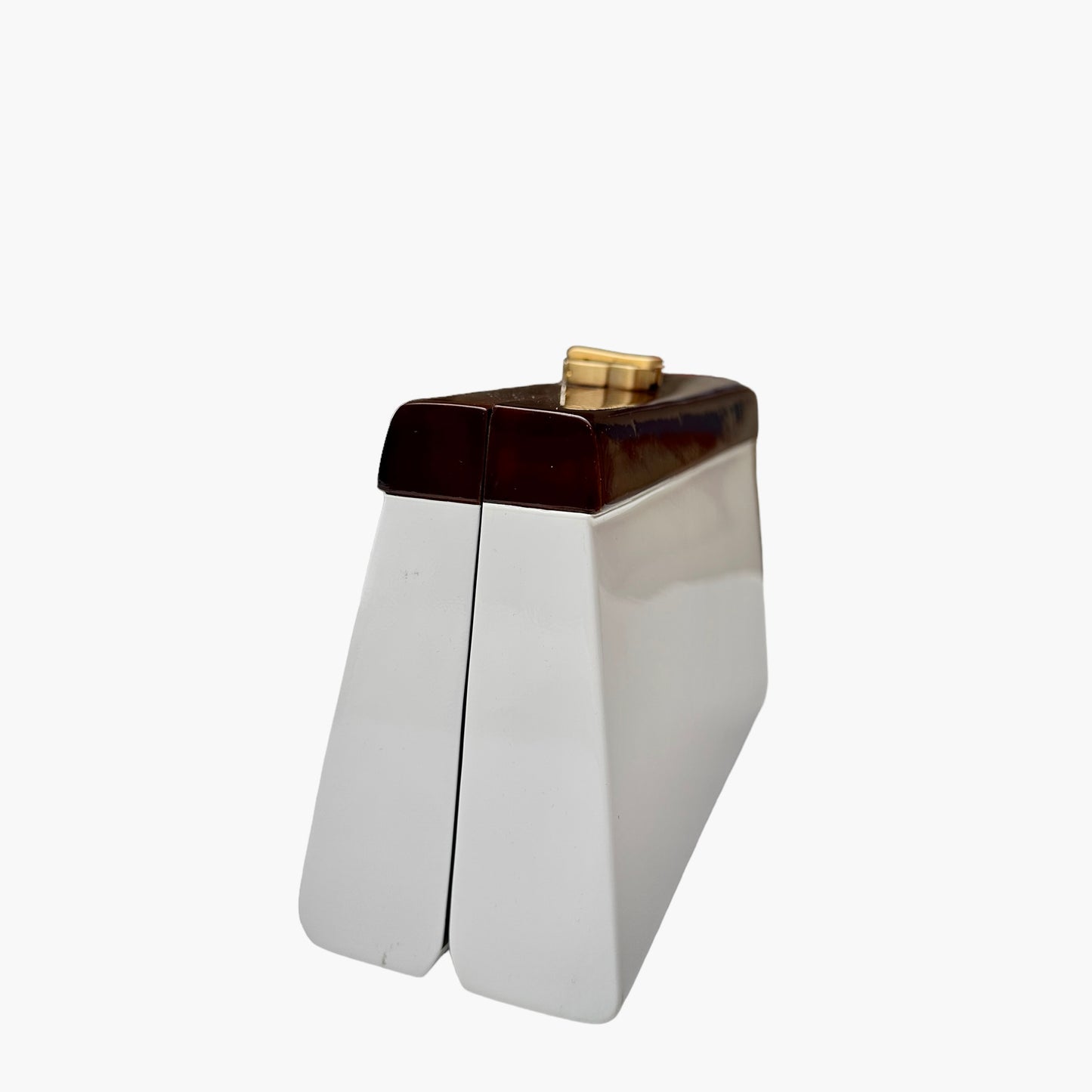 White & Acajou Wood Bag
