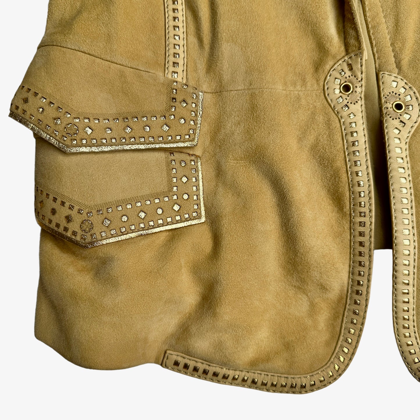 Vintage Suede Leather Jacket - L