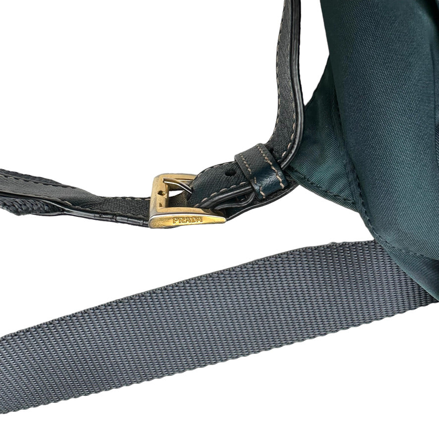 Blue Nylon Backpack