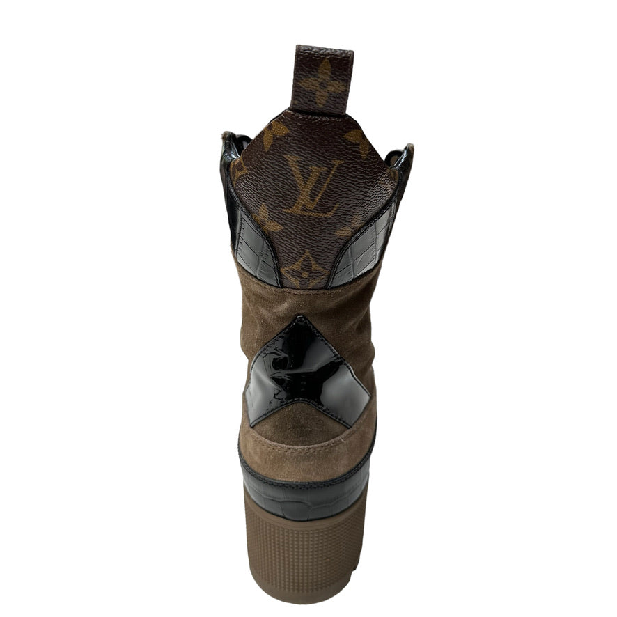 Monogram Combat Boots - 11