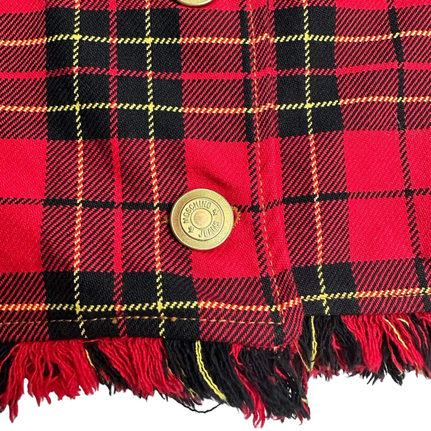 Red Plaid Blazer - L