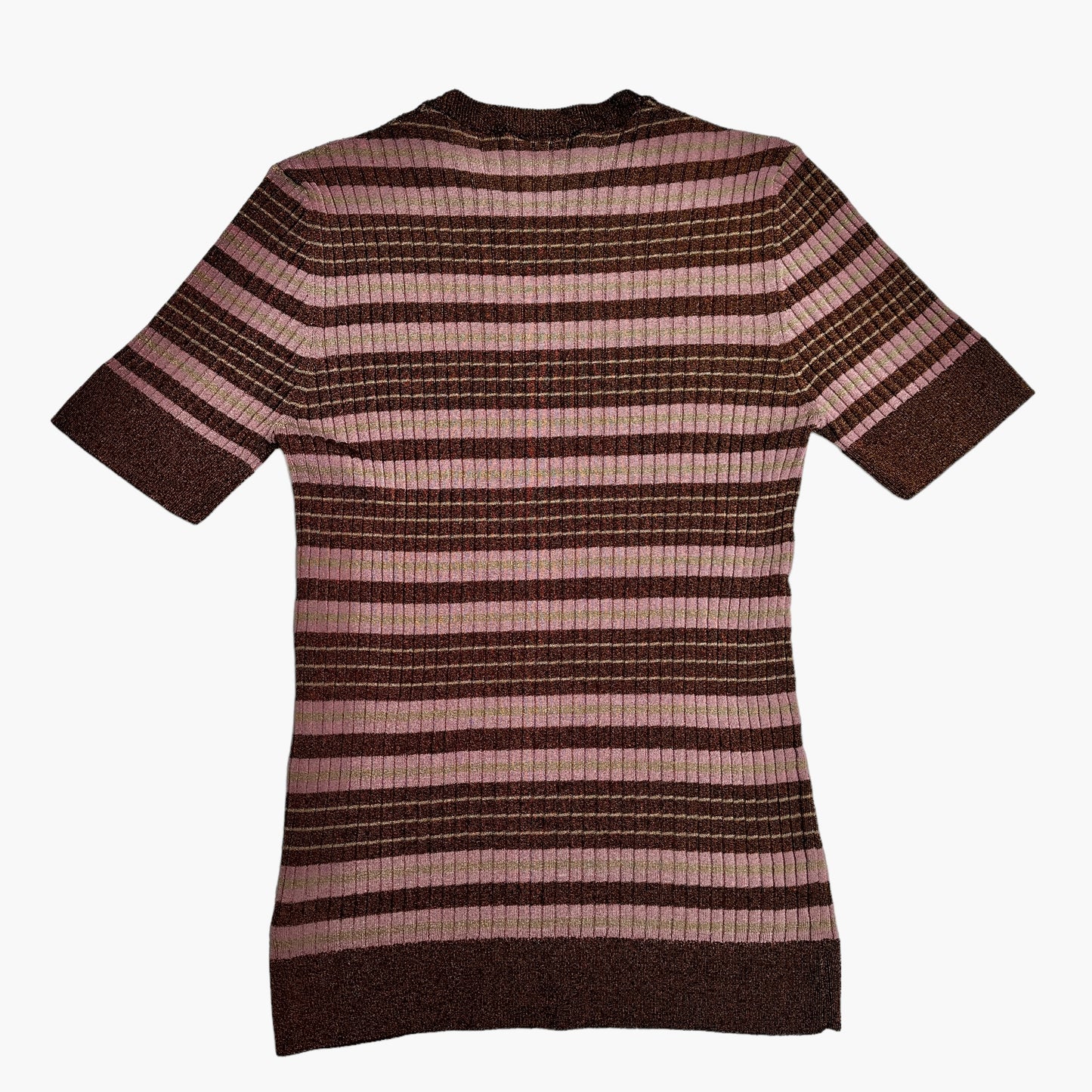 Metallic Stripped Top - S