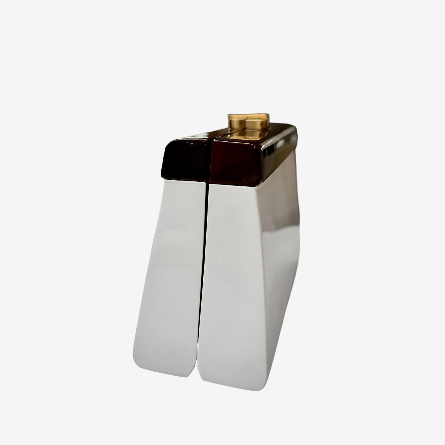 White & Acajou Wood Bag