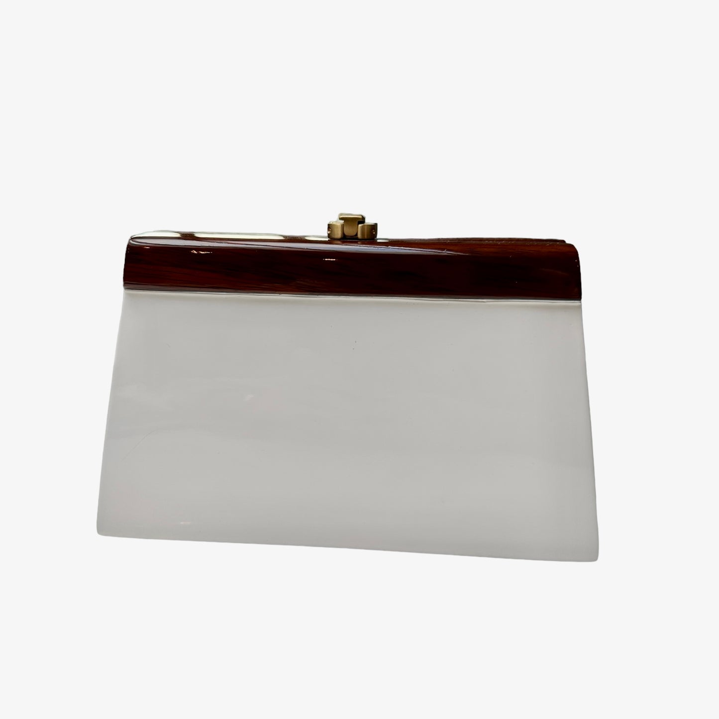 White & Acajou Wood Bag