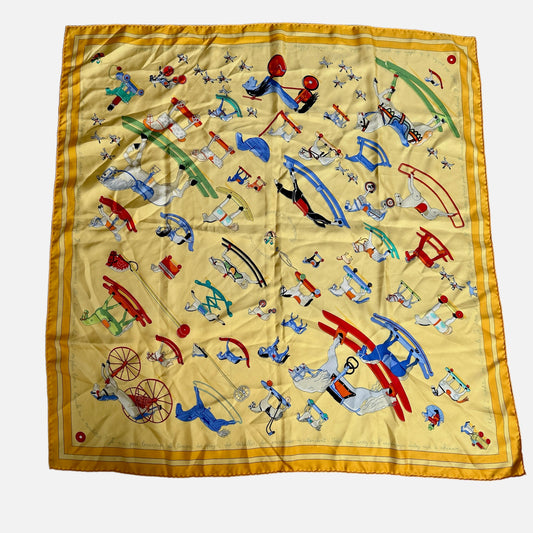 Yellow Silk Scarf