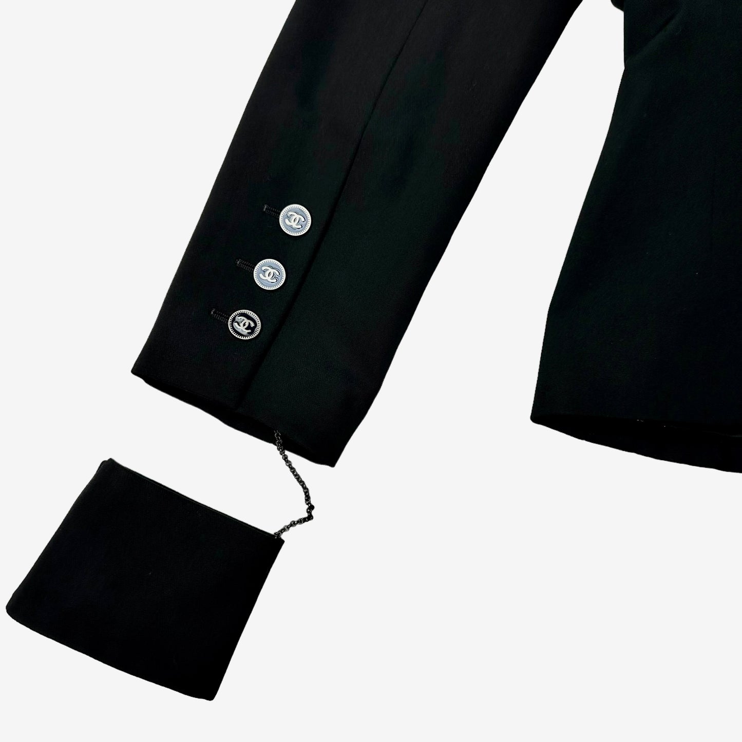 Chanel Black Biker Blazer - S