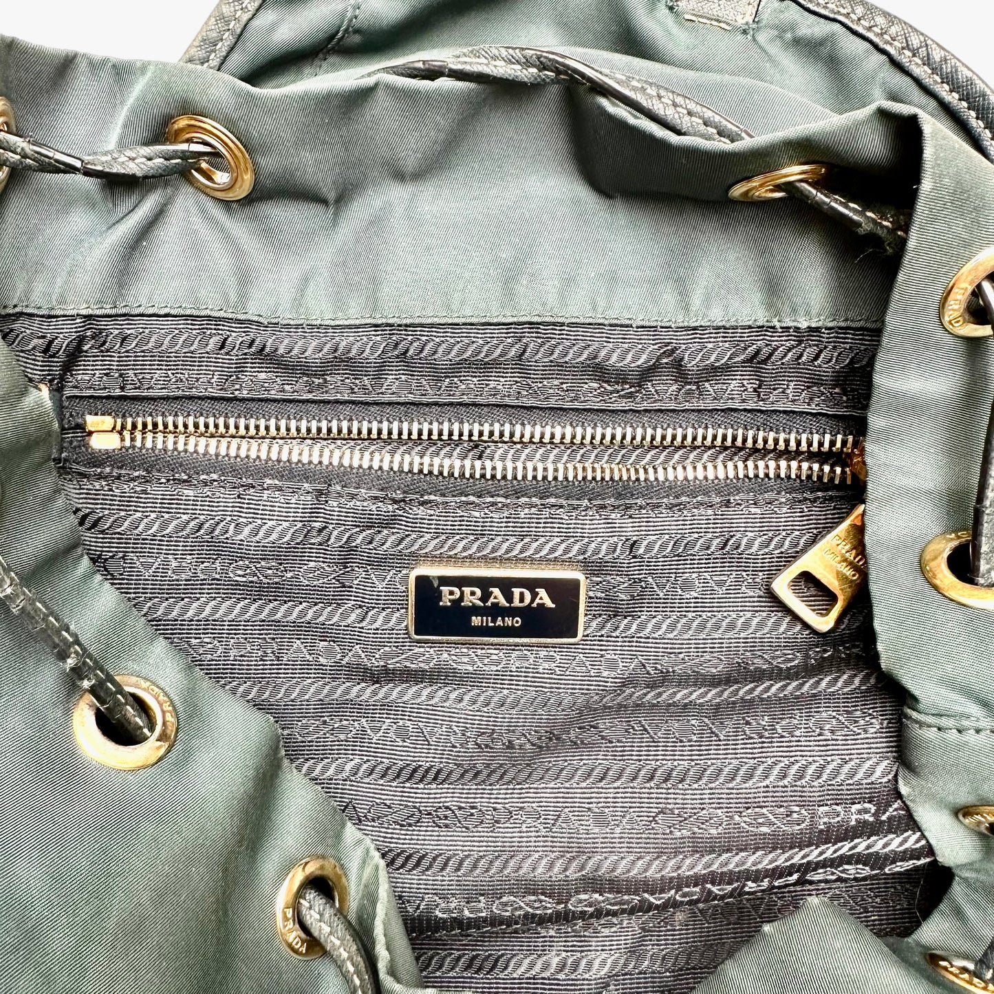 Blue Nylon Backpack