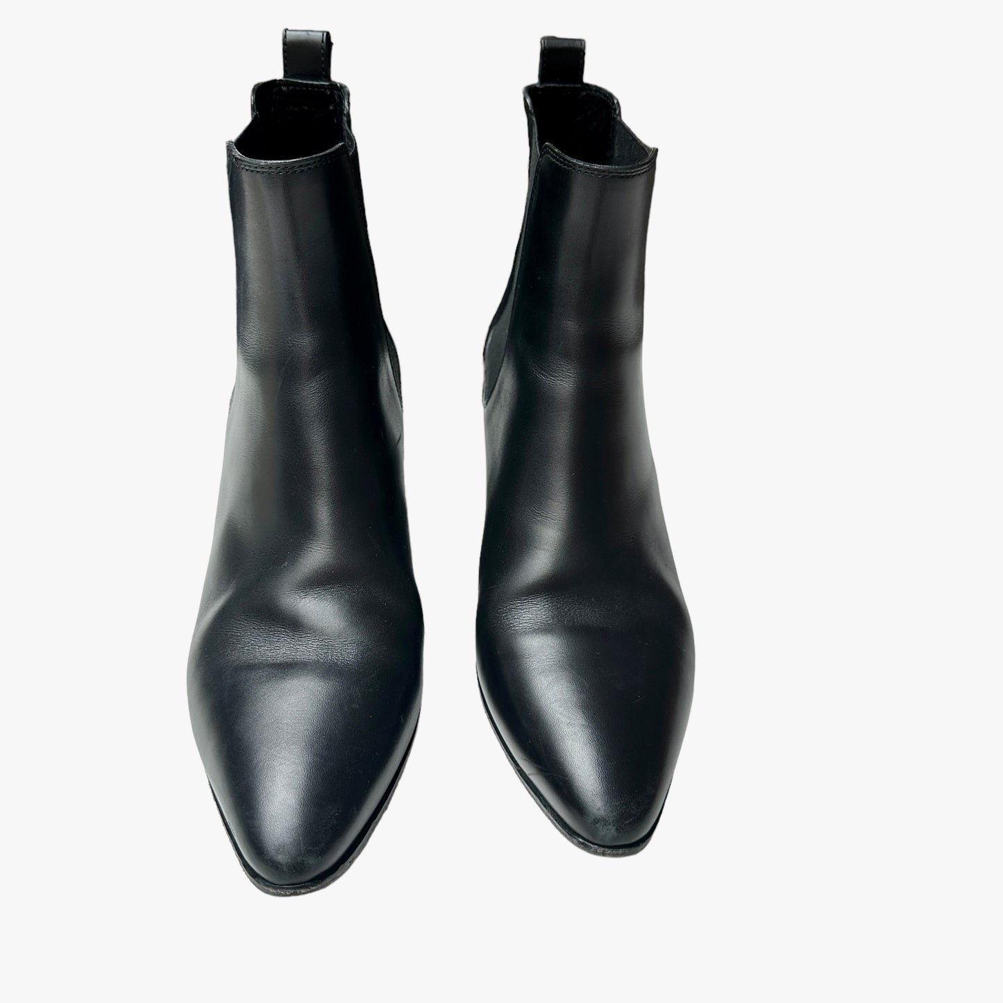Black Leather Boots - 10