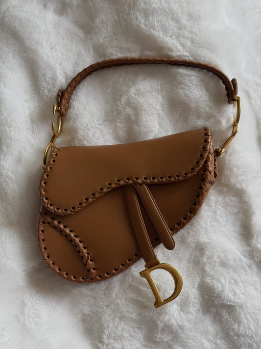 Brown Leather Saddle Bag