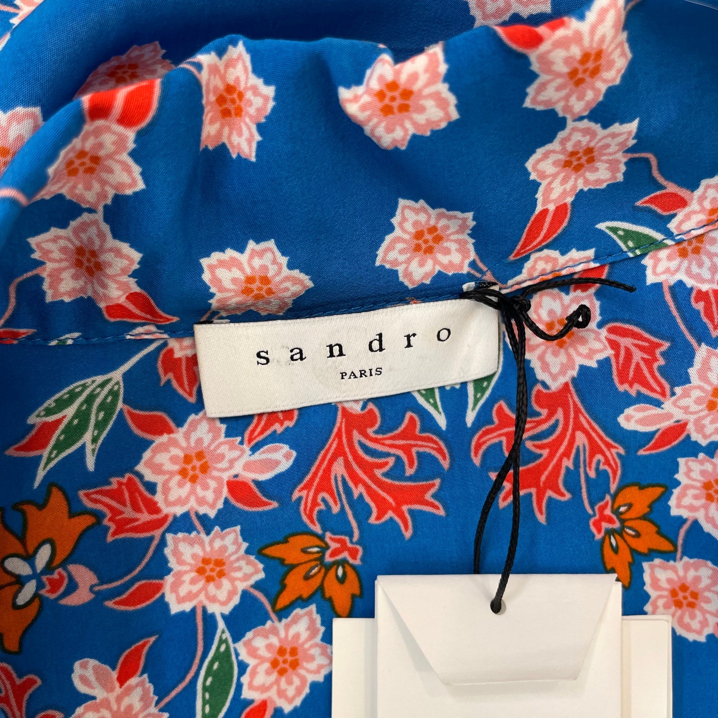 Blue Floral Button Up Shirt - 1