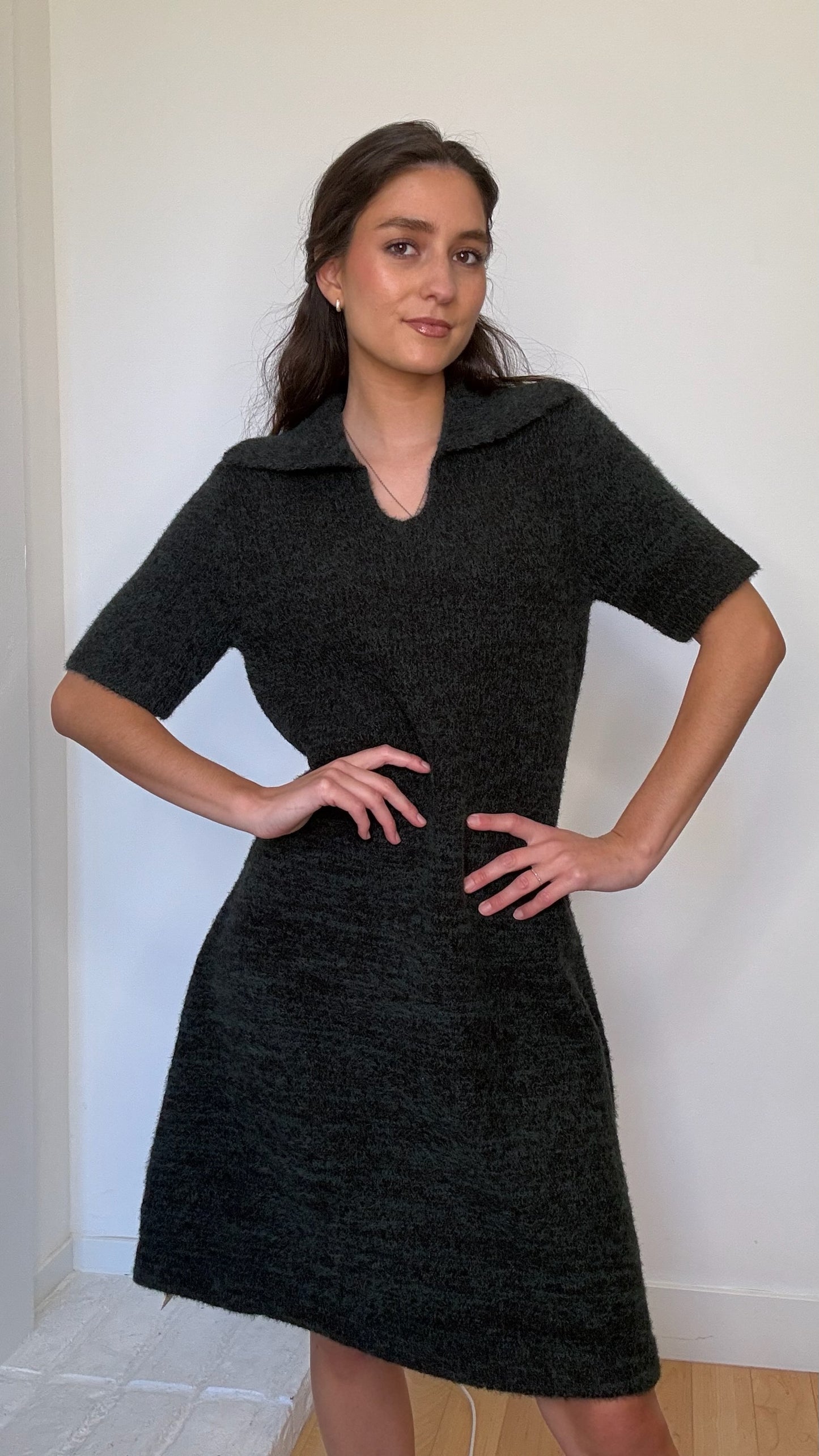 Green Sweater Dress NWT - M/L