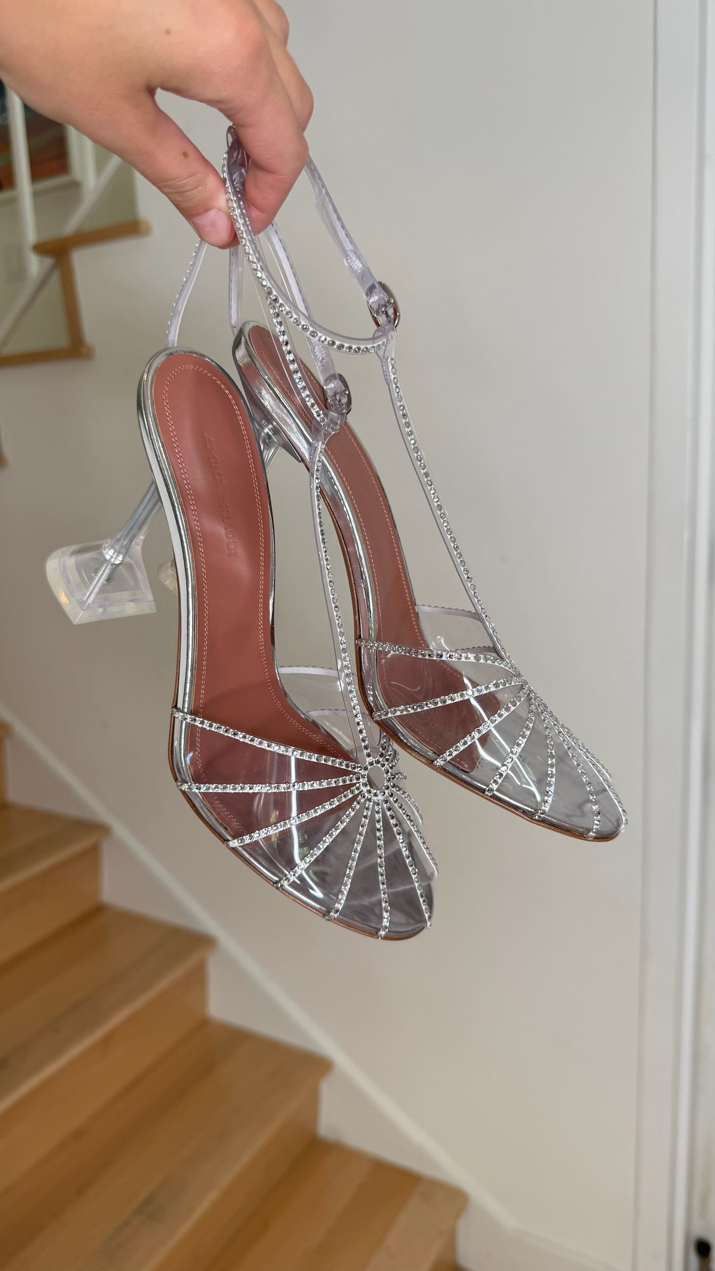 Clear Plexi & Crystal Heels - 8