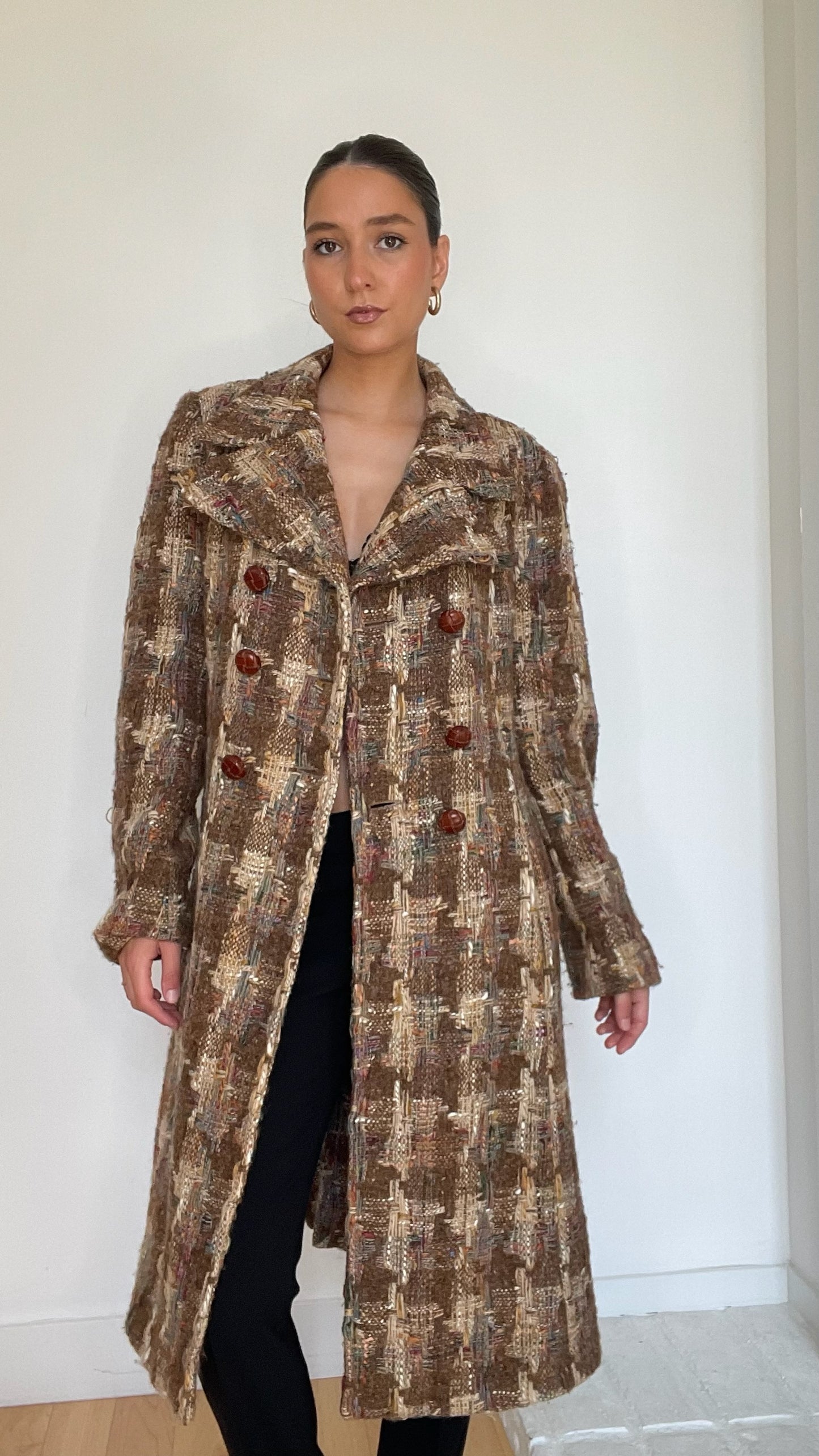 Tweed Coat - L